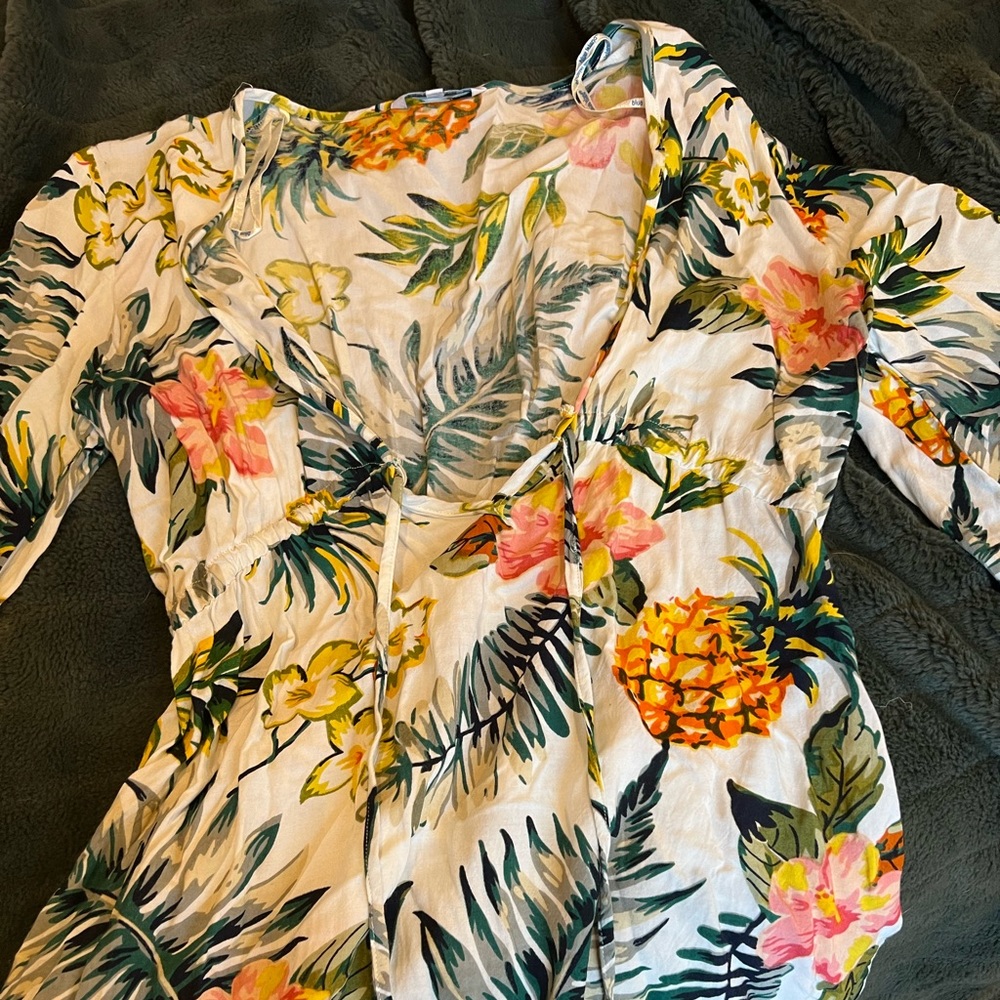 Blue island swim coverup size S